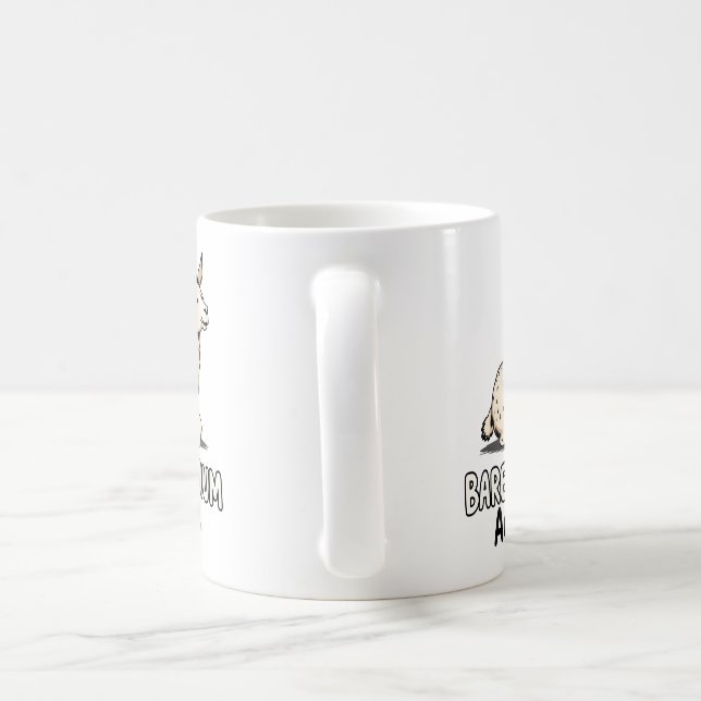 Bare Minimum Achiever Funny Llama Lazy Humor  Coffee Mug (Handle)