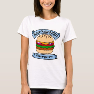 Bare Nekkid BBQ Burgers T-Shirt