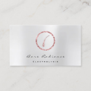 Bare Radiance Electrolysis Waxing Beauty Grey Business Card