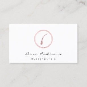 Bare Radiance Electrolysis Waxing Beauty Studio Business Card