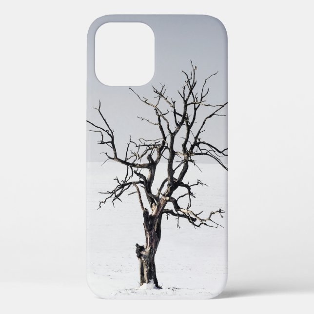 BARE TREE IN THE MIDDLE OF SNOW Case-Mate iPhone CASE (Back)