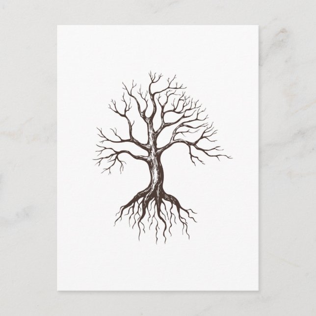 Bare tree postcard (Front)