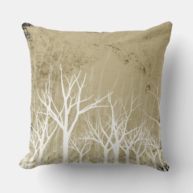 Bare Winter Trees Cushion (Front)