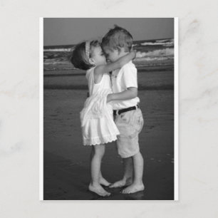 Barefoot 1st Kiss Postcard