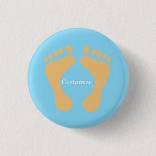 Barefoot Beach Bum Thunder_Cove 3 Cm Round Badge