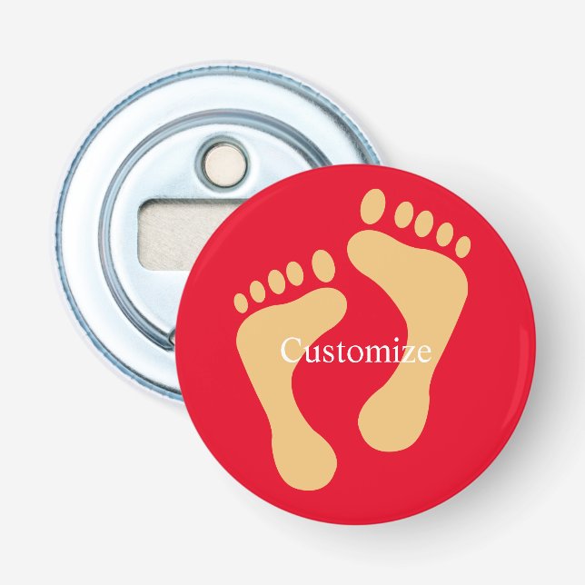 Barefoot Beach Bum Thunder_Cove  Bottle Opener (Front)