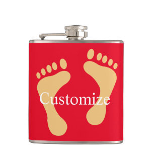 Barefoot Beach Bum Thunder_Cove Hip Flask