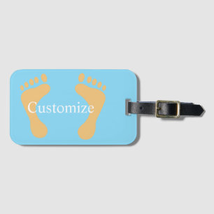 Barefoot Beach Bum Thunder_Cove Luggage Tag