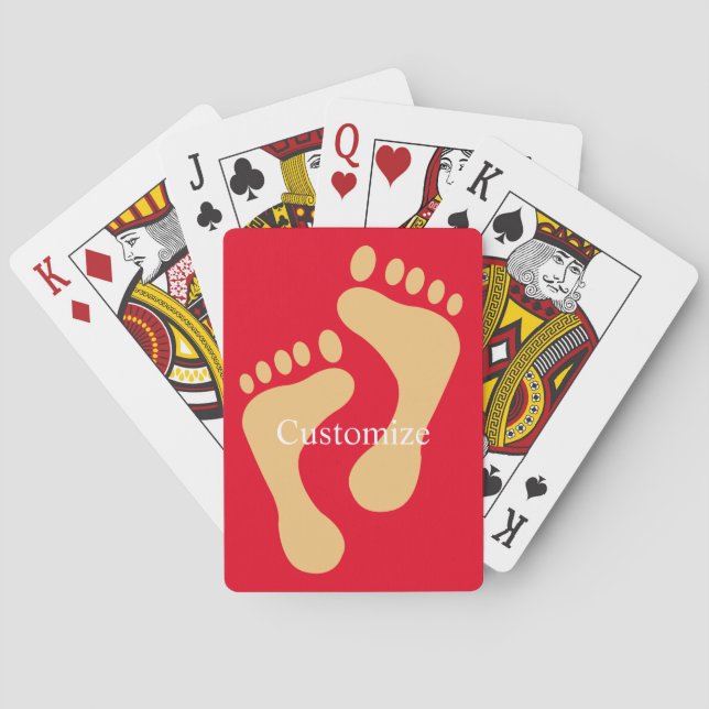 Barefoot Beach Bum Thunder_Cove  Playing Cards (Back)