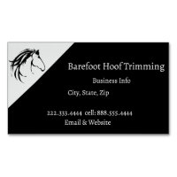 Barefoot Hoof Trimming Classic Horse Logo Business