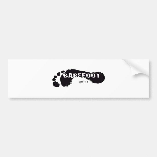 BareFoot Logo Bumper Sticker (Front)
