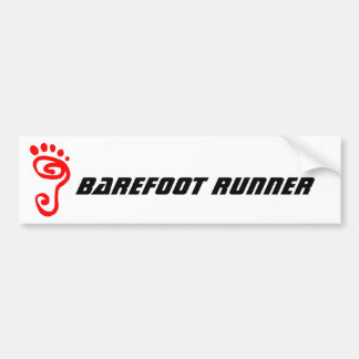 Barefoot Runner Bumper Sticker
