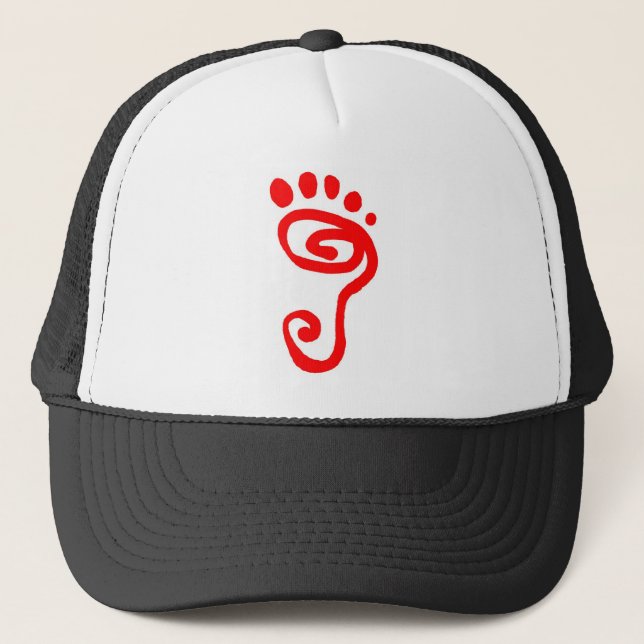 Barefoot Runner Trucker Hat (Front)