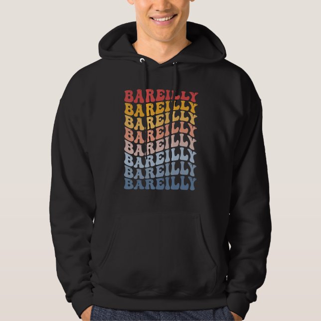 Bareilly City Groovy Retro Hoodie (Front)