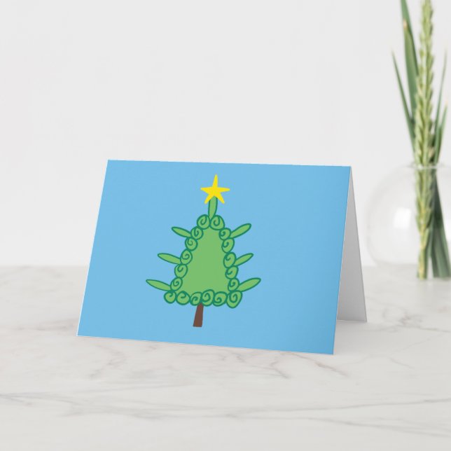 Barelines Willy Christmas Tree Card (Front)