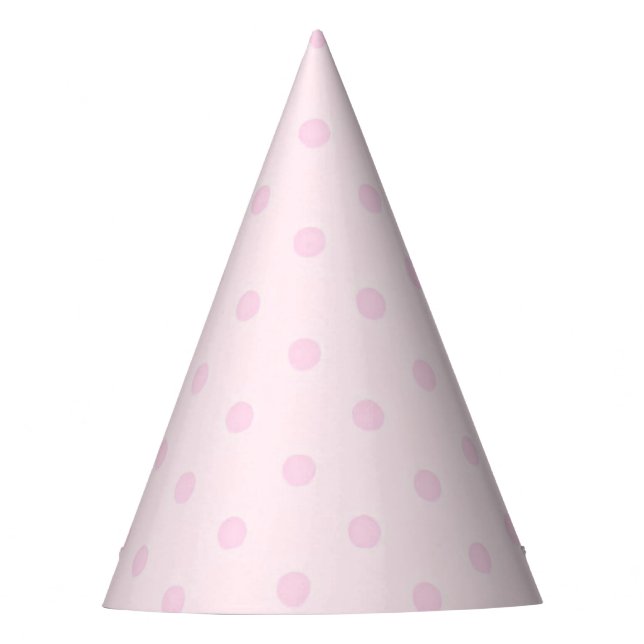 Barely Pink Dots Party Hat (Front)