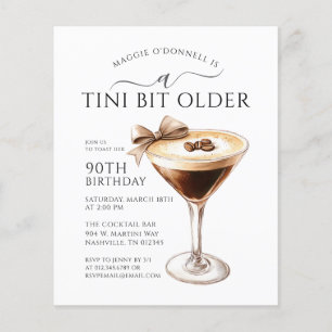 BARGAIN A Tini Bit Older Martini 90th Birthday