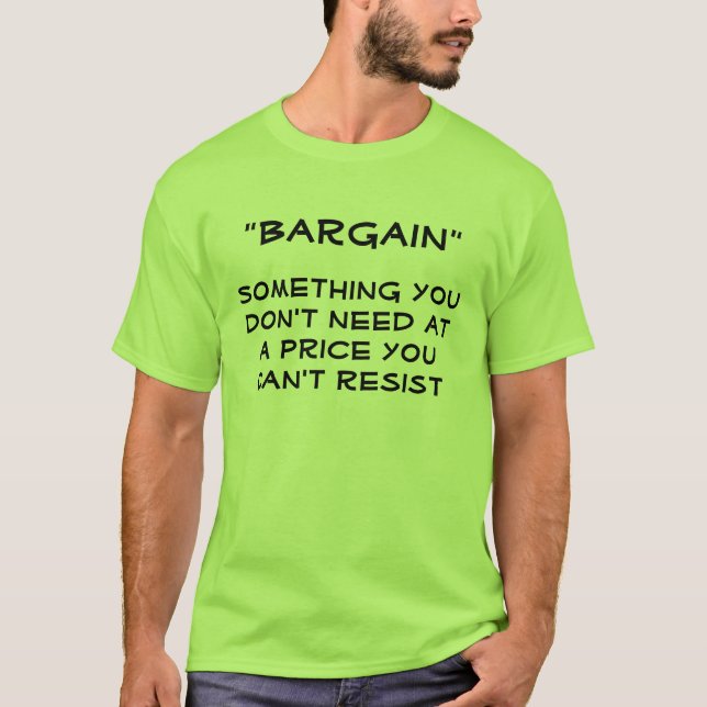 "Bargain" Definition Shirt (Front)