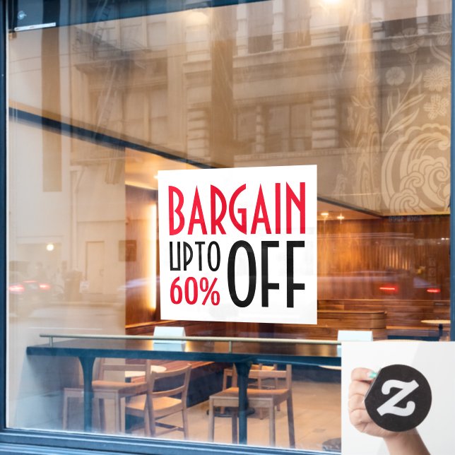 Bargain Discount (Cafe Window)