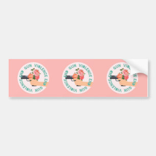 Bargain Max Decals End Gun Violence Bumper Sticker