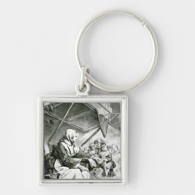 Bargaining Over Chestnuts Key Ring (Front)