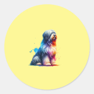 Bargamasco Sheepdog Classic Round Sticker