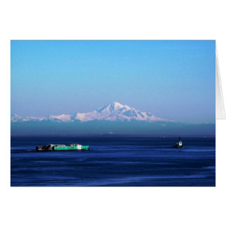 Barge on Salish Sea