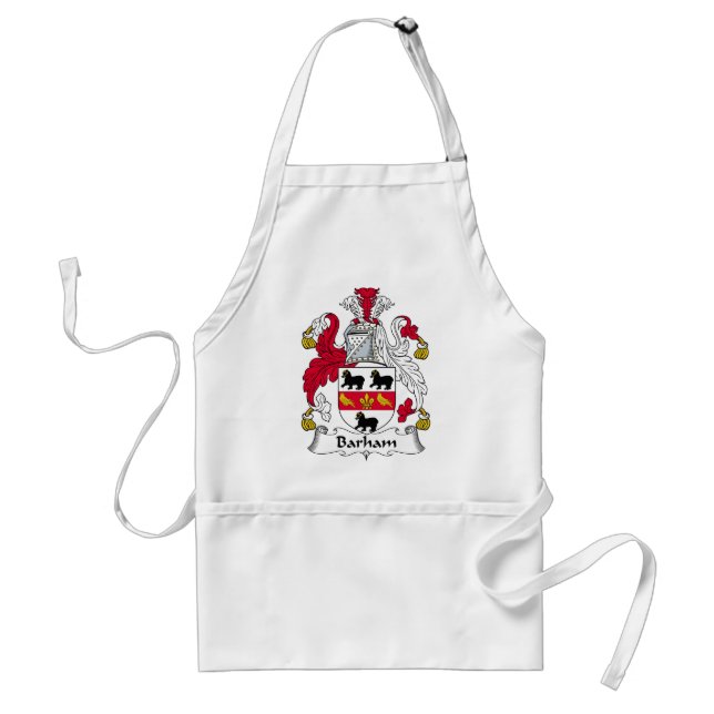 Barham Family Crest Standard Apron (Front)
