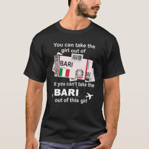 Bari Boarding Pass  Bari Girl  Bari T-Shirt