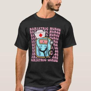 Bariatric Nurse Nursing RN Girl Coquette Bow Pink T-Shirt