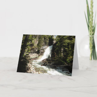Baring Falls at Glacier National Park Card