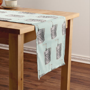 Barista cafe milk warming jug Short Table Runner