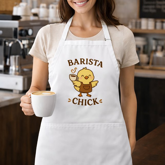 Barista Chick – Cute Coffee Lover Gift Standard Apron (Creator Uploaded)