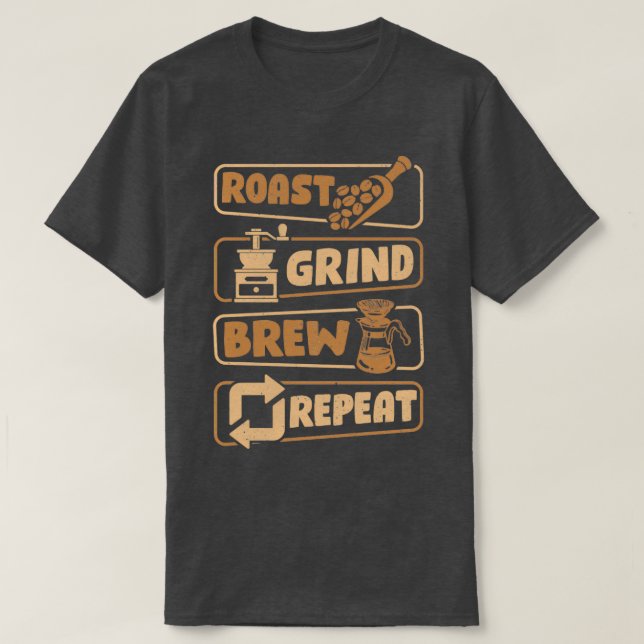 Barista Coffee Coffeemaker T-Shirt (Design Front)