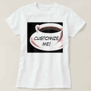 barista coffee cup t-shirt customisable