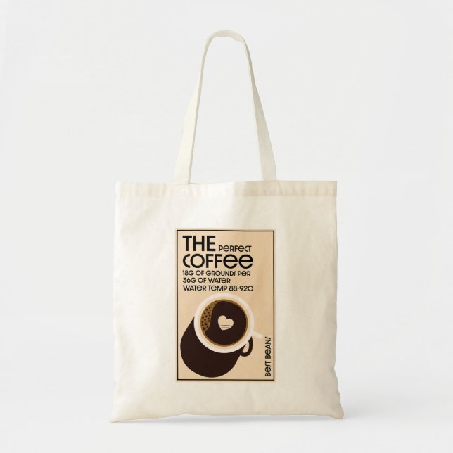 Barista Coffeeshop Tote Bag (Front)