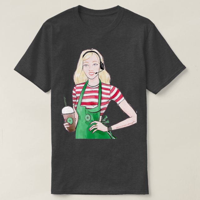 Barista Heaux T-Shirt (Design Front)