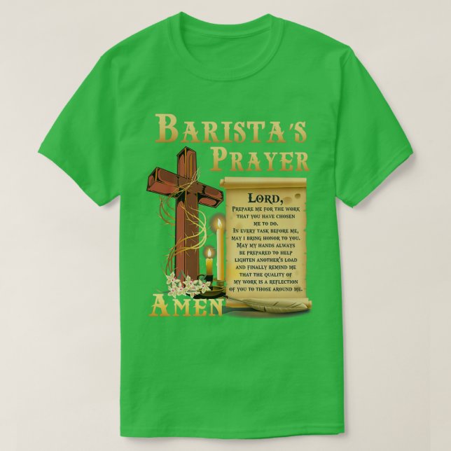 Barista Prayer Shirt (Design Front)