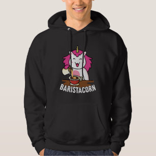Baristacorn Barista Unicorn Coffeemaker Hoodie