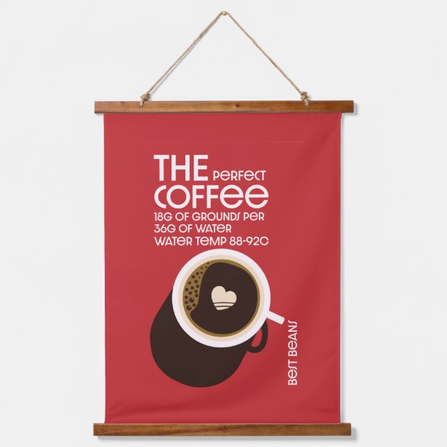 Baristas Coffee Cafe Hanging Tapestry (Front)