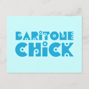 Baritone Chick Postcard