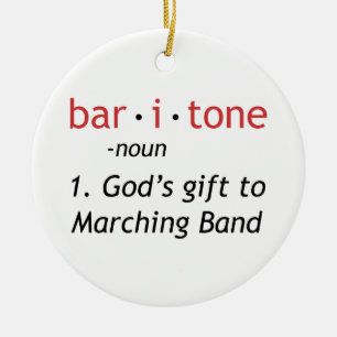 Baritone Definition Ceramic Tree Decoration