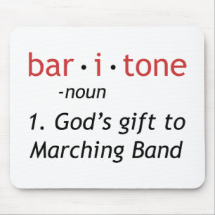 Baritone Definition Mouse Pad