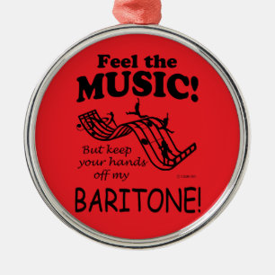 Baritone Feel The Music Metal Tree Decoration