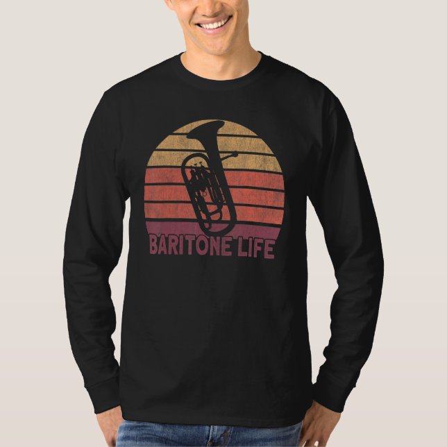 Baritone Horn Euphonium Baritone Player T-Shirt (Front)