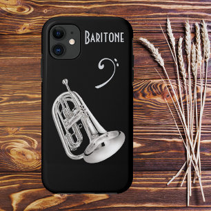 Baritone Horn in Silver iPhone 11 Case