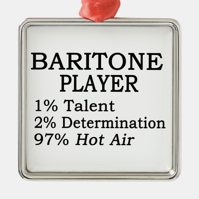 Baritone Hot Air Metal Tree Decoration (Front)