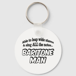 Baritone Man - Music Superhero Key Ring