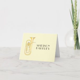 Baritone Musician Band Teacher Note Card