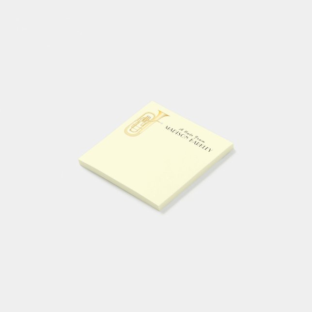 Baritone Musician Band Teacher Post-it Notes (Angled)